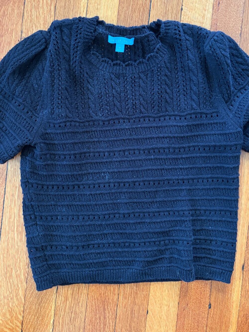 Draper James Black Knit SS (Size M)